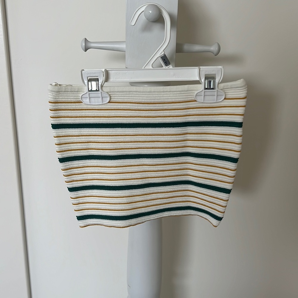 PACSUN/LA HEARTS Size Xs Green, Yellow, Cream Tube Top